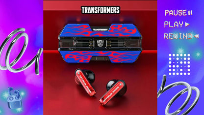 Écouteurs Bluetooth Sans Fil Transformers TF-T01 avec Commande Tactile, Casque Sport et Extérieur 5.3